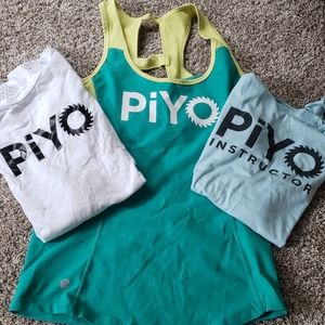LOT OF 3 Beachbody PIYO workout tanks